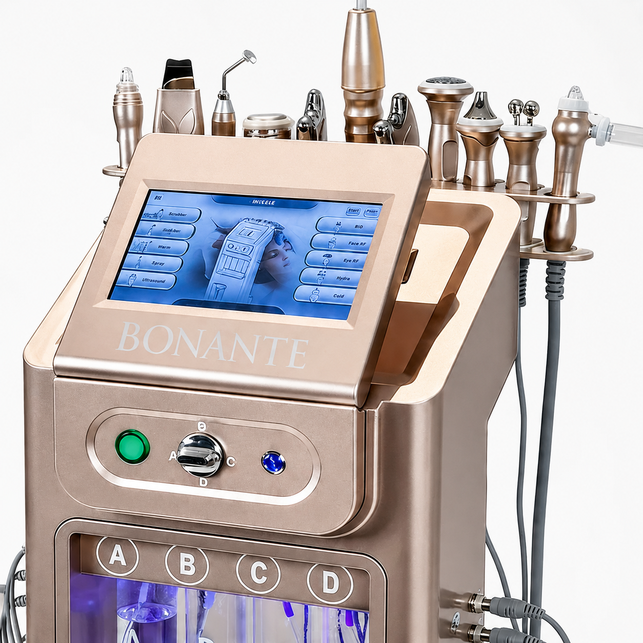 Hydra Glow™ Touch-Display und Aufsätze im Detail