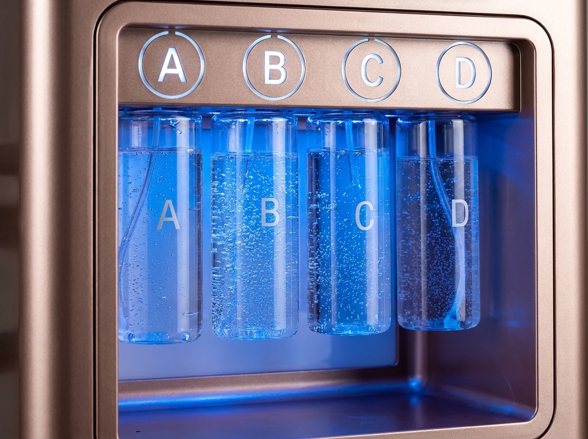 Das beleuchtete A–D Tanksystem des Hydra Glow™