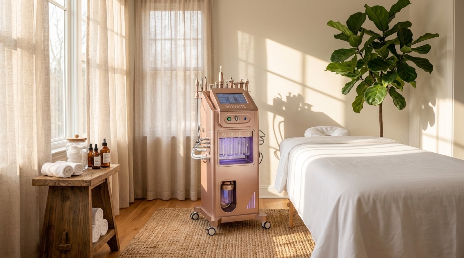 Hydra Glow™ in einem hellen Home-Studio