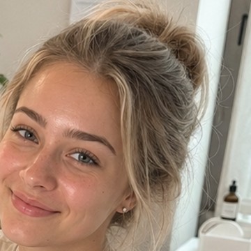 Leonie mit dem Hydra Glow™ in ihrem Studio